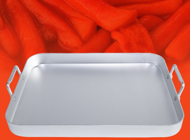 유유마트 국산 업소용 양은 철판 볶음팬 떡볶이판 가벼운 닭갈비팬 3종 택1, 1개, 57cm