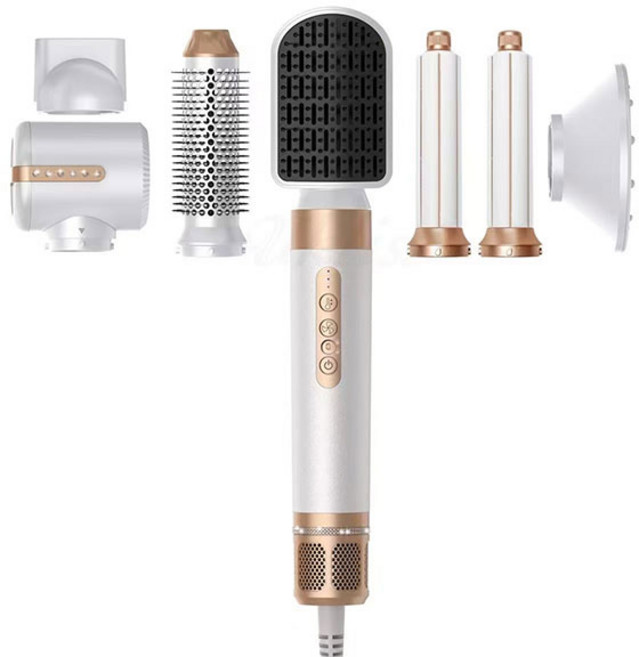 7in1 NEW 차이슨 헤어랩+7종노즐 유럽코드, 1개, 화이트