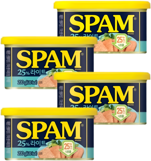 스팸 25% 라이트, 200g, 4개