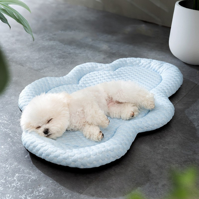 Maxinsk 반려동물 3D쿨매트 반려견 구름형 여름 방석 애견 캠핑 피크닉 침대 방석 쿠션, 블루, 1개