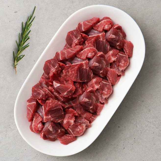 [농협안심한우][냉장] 1등급 한우 소고기 사태 국거리 400g (절단), 1개