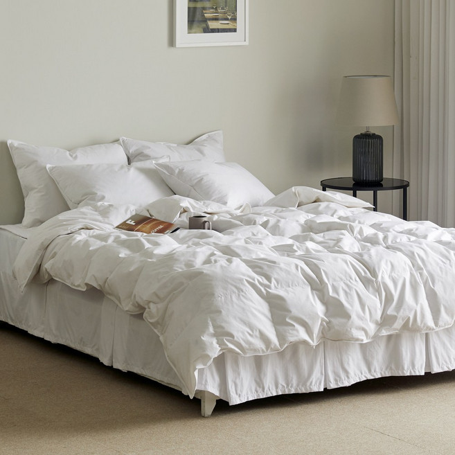 바운티풀 시그니처 스탠다드 호텔이불 SS Q K 사계절용&간절기용 구스이불, 화이트