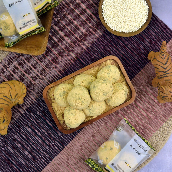 옛날 콩고물 쑥인절미 60g 20개입 개별포장 알뜰묶음, 20개