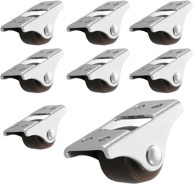 스톤락 TPE 무소음 다용도 미니 캐스터 바퀴 8P, 평판형