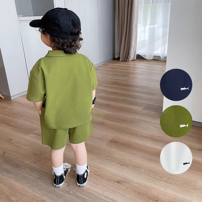 민트스쿨 어린이 상하복 아동상하복 남아상하복 여아상하복 상하복세트 얼집룩 등원룩 카라티 반팔반바지 카라티 세트상품 남아상의 초등상하복