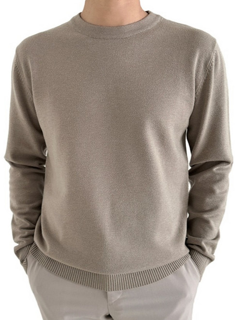 코즈홈 워셔블 남자 명품 니트 소프트 라운드 긴팔 스웨터