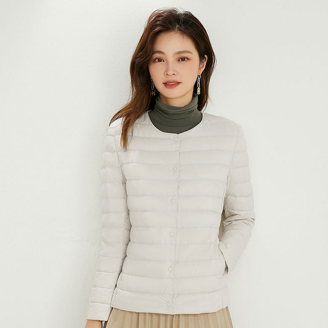 굿도우 여성 경량 오리털 다운 패딩 재킷
