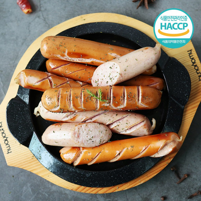 독일식 수제 스모킹 콤비 소세지 370g, 1세트