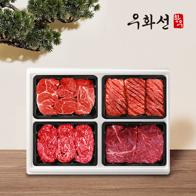 횡성한우 암소숙성 1등급 정육선물세트 특선(불고기+국거리+산적+장조림팩당400g총1.6kg)냉장, 1개, 1.6kg