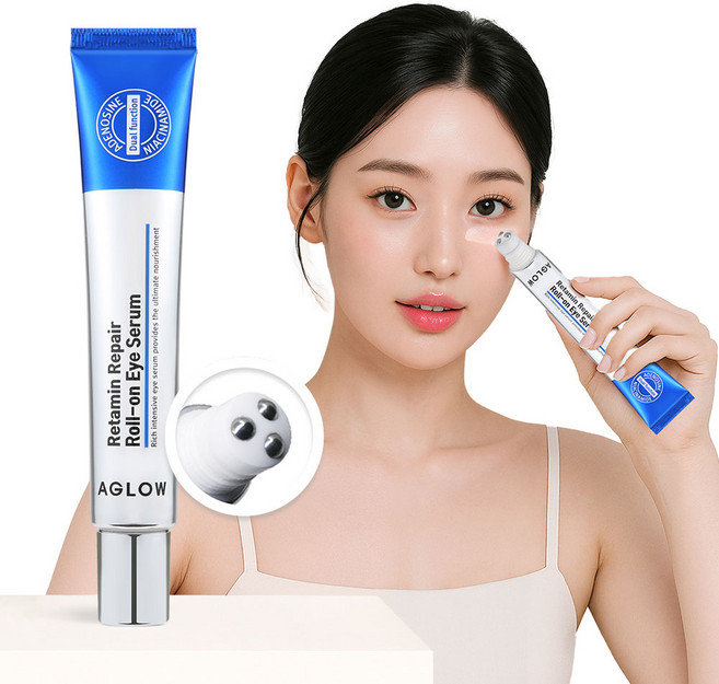 멜라트 어글로우 롤 온 아이 세럼 / 레티놀 아이크림 눈가주름 팔자 다크서클 붓기, 1개, 30ml