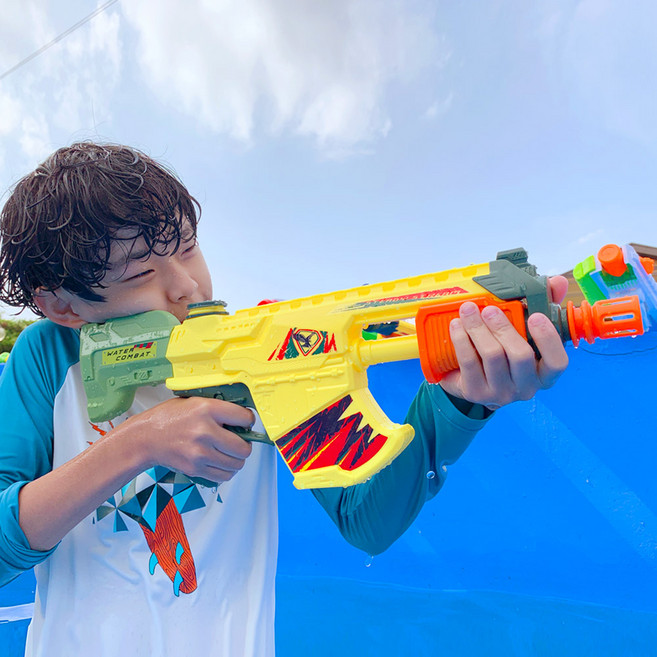 스투피드 파워 물총 대형 워터건, 머신건 소커