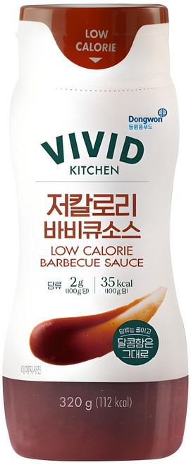 비비드키친 저칼로리 바비큐소스, 320g, 1개