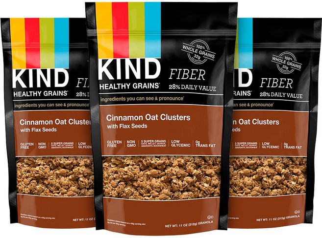 Kind Healthy Grains Granola Vani Kind Healthy Grains Granola Vanilla Blueberry Clusters with Flax, 5g, 1개