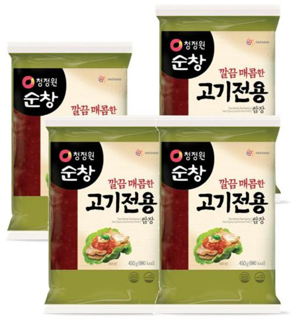 정원 청정원 고기전용 쌈장 450g 4개