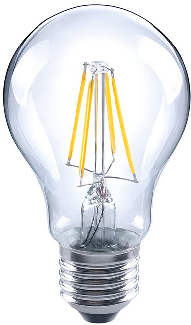 Luxtek LED燈泡 4W E27 黃光 全電壓 節能 球泡燈 燈絲燈泡 A60C, 1個