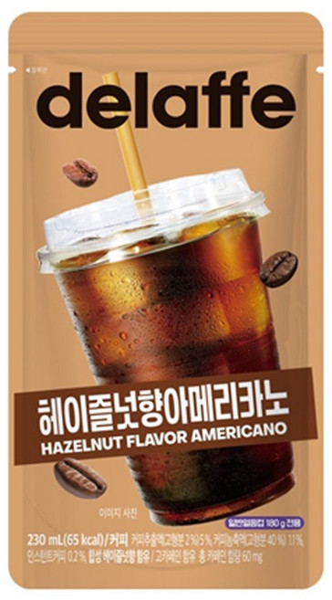 델라페 헤이즐넛향아메리카노 파우치 230ml x 10개