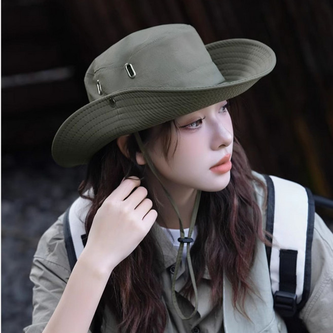 다로엘 남녀공용 자외선차단 등산모자 아웃도어 캠핑 낚시 대두, 어스카키