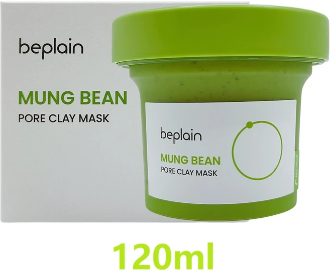 [비건뷰티] 비플레인 녹두 모공 클레이 워시오프 팩 120ml, 1개입, 1개 - 쿠팡