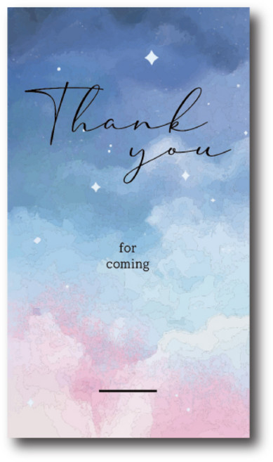[체리베어] 결혼식 식권 양측 구분없는 웨딩 식권 Thankyou 카드 쿠폰 할인권