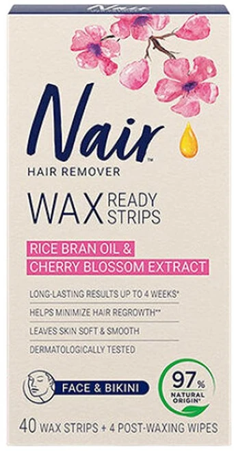 네어 민감성용 얼굴비키니라인 제모왁스스트립 40매+4매, 40개 - 쿠팡