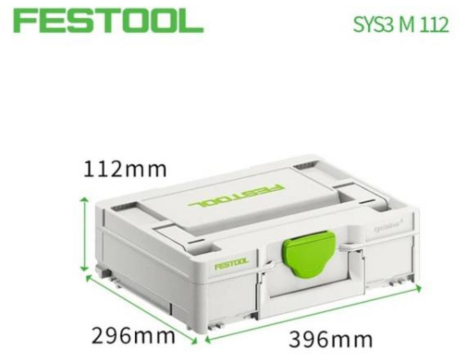 FESTOOL 시스테이너 포트 다기능 자동차 가정용 하드웨어 액세서리 보관함 미니 SYS-MINI 1 TL TRA M112, 1개