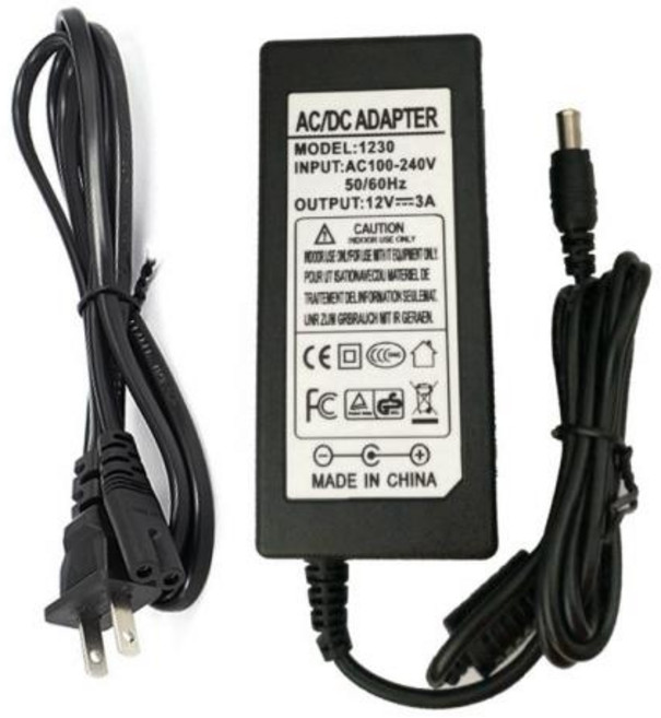 12V 3A 36W 어댑터 충전기 삼성 호환 PX2370 p2370g XL2270 P2070G P2270G 971P P2070H XL2370 LG LCD 모니, 02 UK, 1개