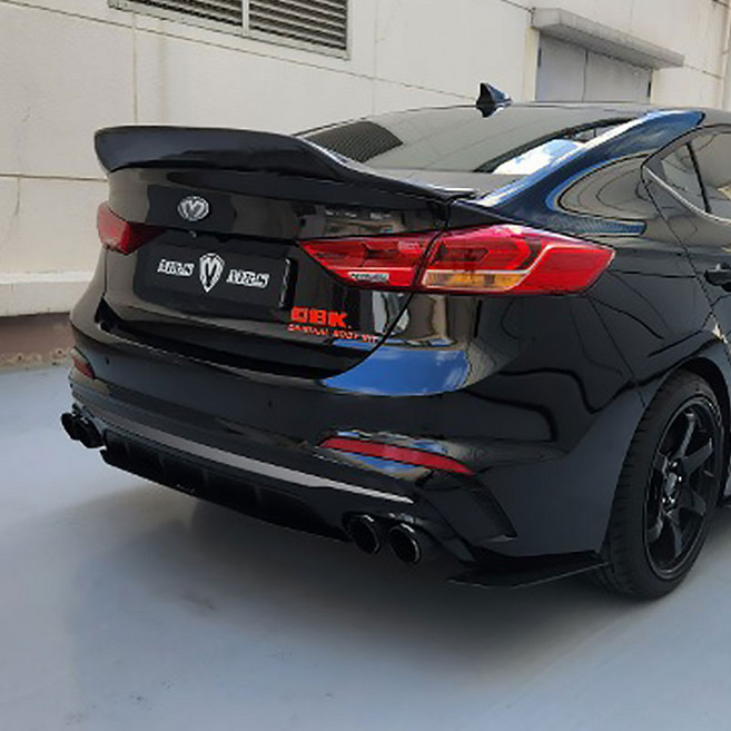 아반떼 AD 스포츠 카본 리어 디퓨져, 리어 윙 미추가