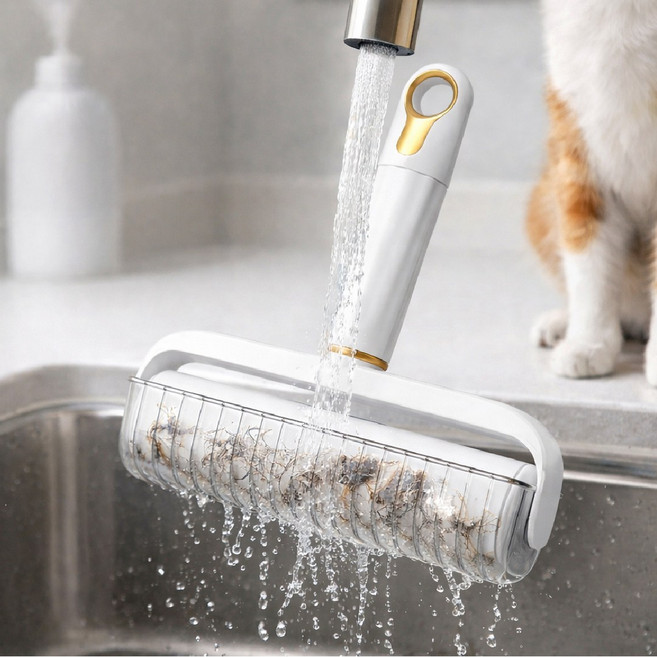 트레이드조이 반영구 돌돌이 강아지털 고양이털 제거 찍찍이, 1개