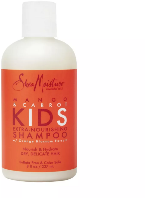 시어모이스처 키즈 엑스트라 너리싱 샴푸 망고 & 당근 오렌지 블러섬 추출물, 237ml, 1개