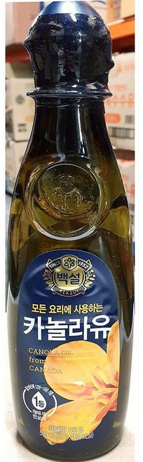 카놀라유 (백설 라이트 500ml)X12 카놀라유 백반집 부침요리용 구이용 프랜차이즈식당, 500ml
