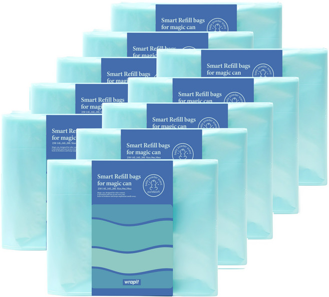 기저귀 매직리필형 비닐 250 280 1박스, 10개, 16L