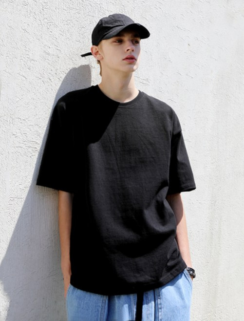 미니멀프로젝트 로버스트 헤비 오버핏 반팔티셔츠 MST127 블랙