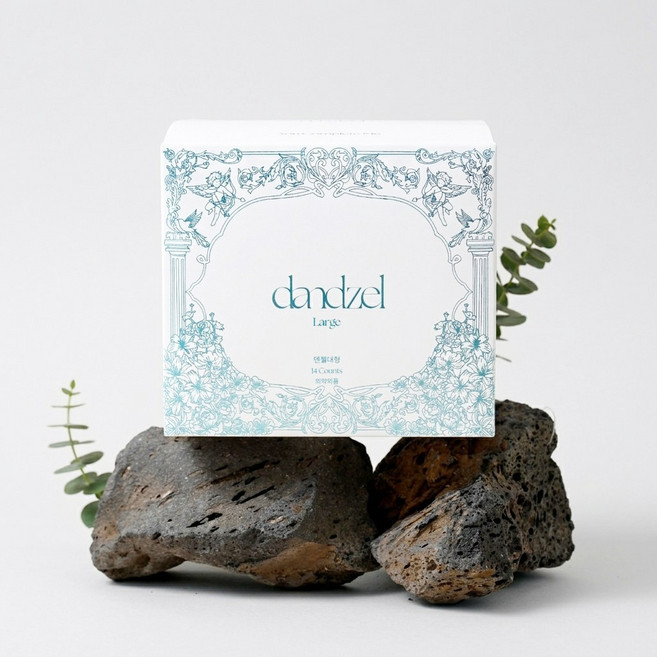 프리미엄 덴젤 유기농 날개형 생리대, 1개, 14개입, 대형