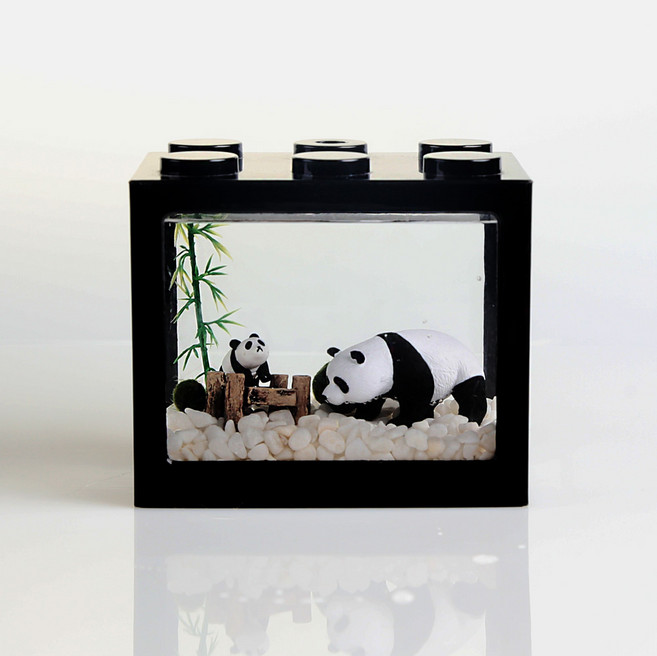 아빠어디가 블럭 어항 세트 마리모 포함 베타 수조 키트 DIY, 05. 화이트, 1개