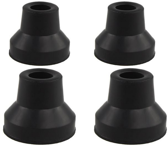 지팡이 목발 고무 패킹 패드 싱글 4발 풋 스페어 커버 16mm/19mm 보조용품, T19, 1개
