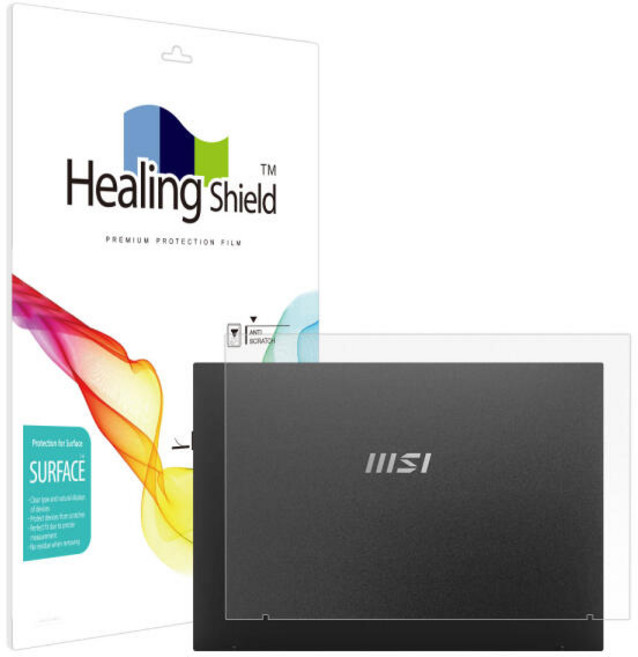 아트박스/힐링쉴드 MSI 프레스티지 13 AI+ 무광 상판보호필름 2매