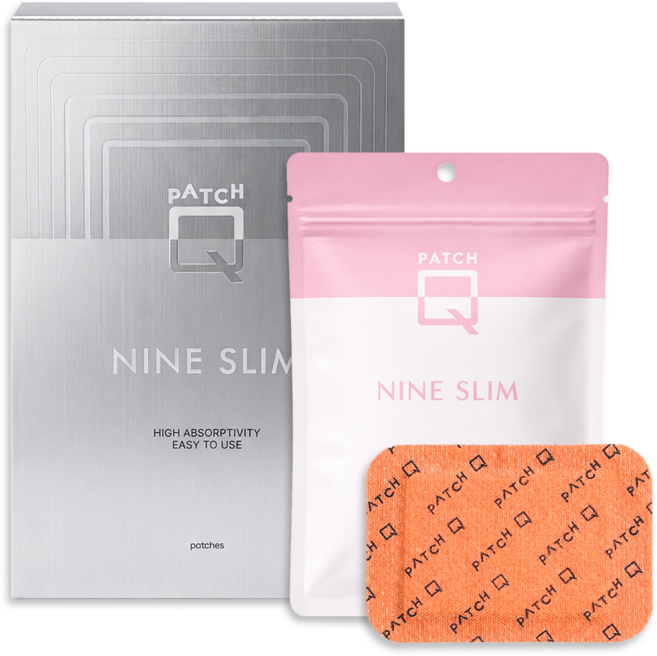 패치큐 나인슬림 다이어트 셀룰라이트 복부 뱃살 패치, 1개, 10개입