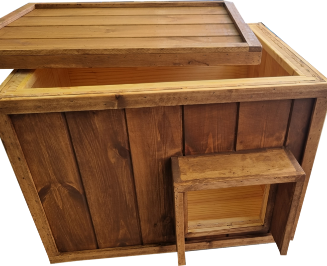 이너피스 길고양이겨울집 방수시트 출산박스 길냥이집, 1개, 길냥이집(브라운)