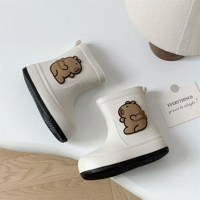 아동우화 PVC 카피바라 아동용부츠 성인용우화 190-250 레인부츠