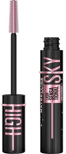 메이블린뉴욕 Maybelline Lash Sensational Sky 하이 워셔블 마스카라 메이크업 볼류마이징 길어짐 디파이닝 컬링 곱셈 조립 가능한 포뮬러 베리, 코스믹 블랙