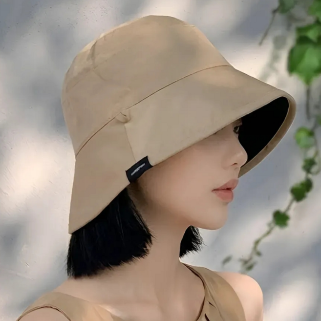 루네브 여성 벙거지 등산 모자 턱끈 버킷햇