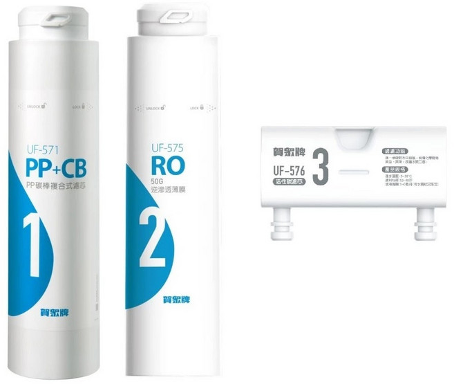 賀眾牌 濾芯組 淨水器濾芯組合, 1個