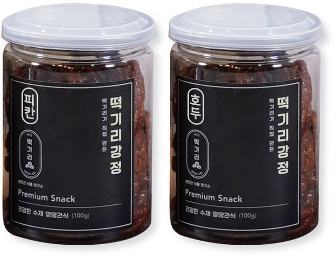 떡기리 피칸 호두 정과 강정 답례품 견과류 선물세트 240g, 호두120g+피칸120g, 1세트