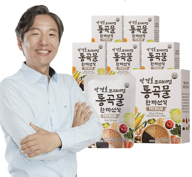 박경호 프리미엄 통곡물 한끼선식 식사대용 영양간식, 6박스, 300g