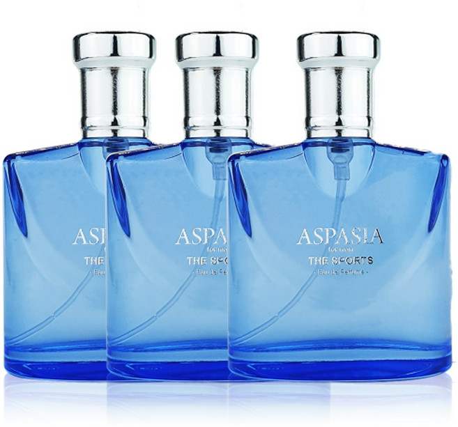 아스파시아 오 드 퍼퓸 포 맨 더 스포츠, 50ml, 3개