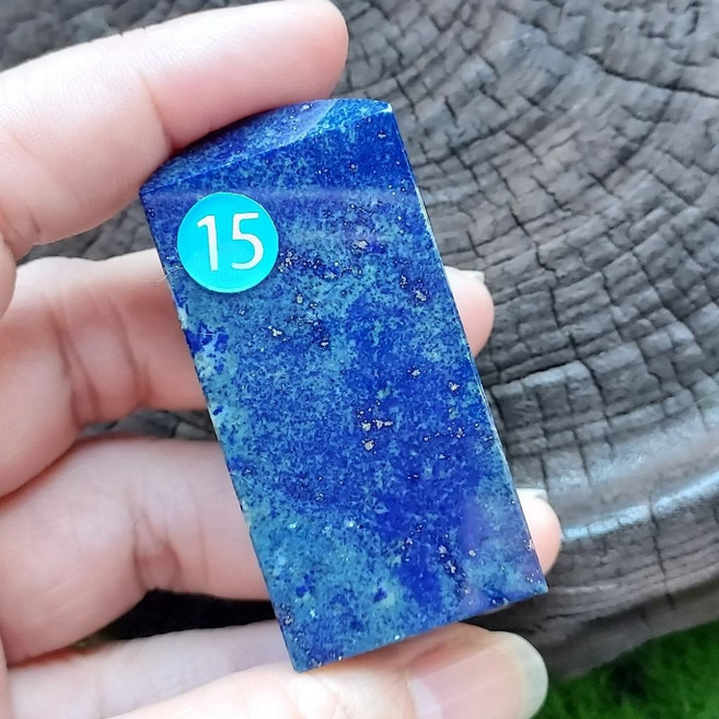 藍華青璇 阿富汗青金石印章 手工雕刻原石印章 精美收藏禮品 尺寸53.1x25.7x17.4mm, 1個, 藍色