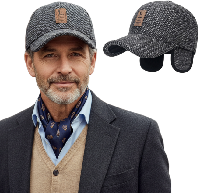 남성 겨울 볼캡 귀마개 귀달이 방한모자 캡모자 따뜻한 보온 기모 군밤 패션모자