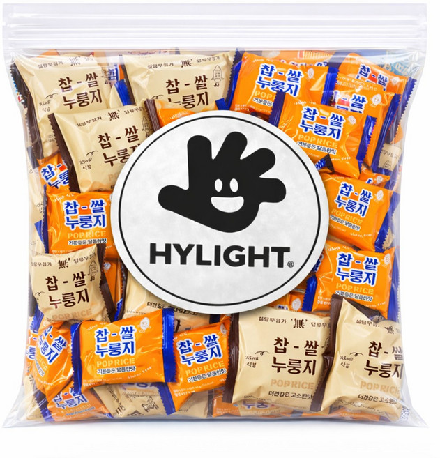 하이라이트 누룽지 스낵 스위트맛+무가당맛(24+24) 쿠킹박스#6, 48개, 24g