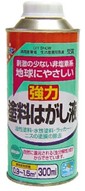 Asahipen 日本原裝進口 強力防水防潮防壁癌塗料1L與環保型油漆去除液300ml組合 無鉛無甲醛, 1個, 環保型油漆去除液 300ml