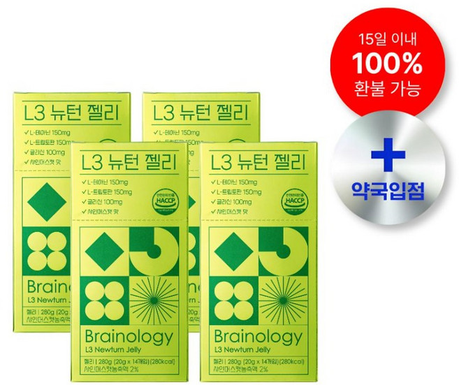 기질 젤리 L3 뉴턴 젤리, 4개, 280g